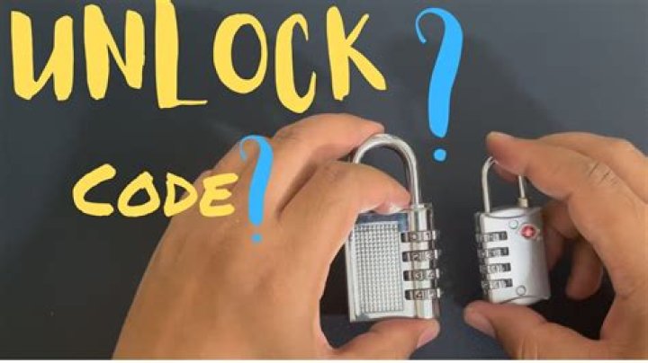 How do you unlock a Master combination lock if you forgot the code?