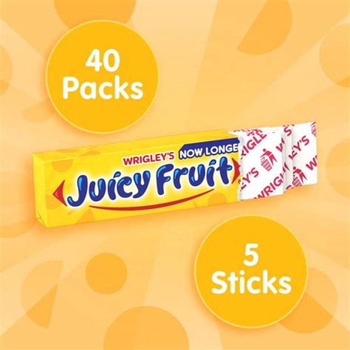 How long does the flavor in Juicy Fruit gum last?