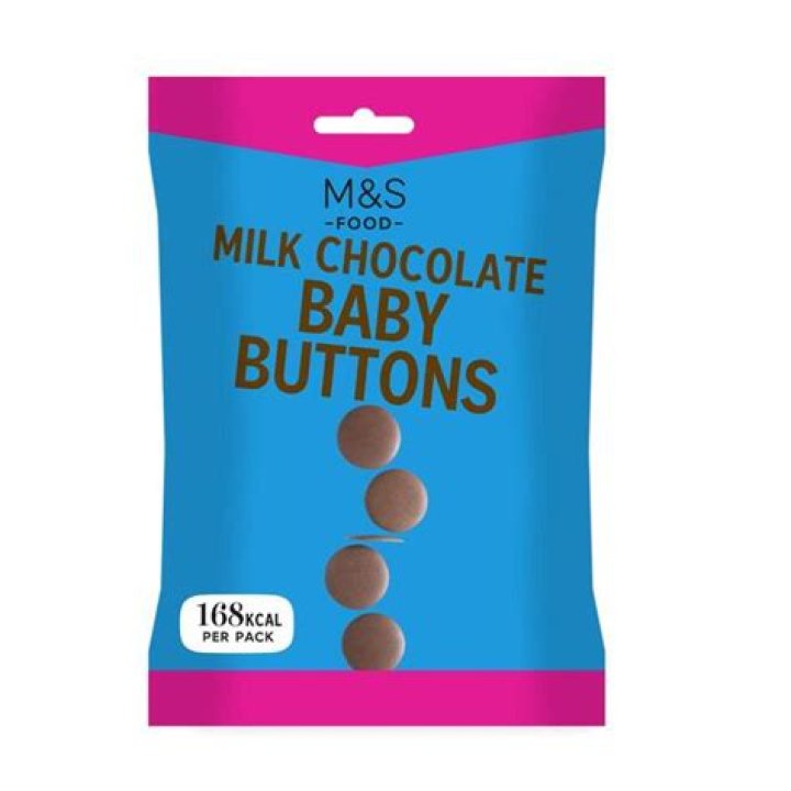 How many chocolate buttons are in a 30g bag?