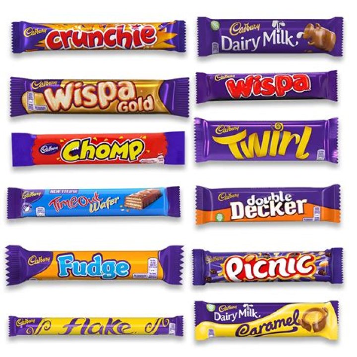 How many flavors of chocolate does Cadbury have?