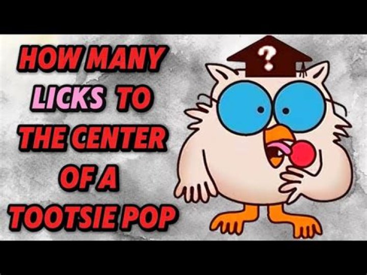 How many licks does it take to get to the center of a Tootsie Pop?