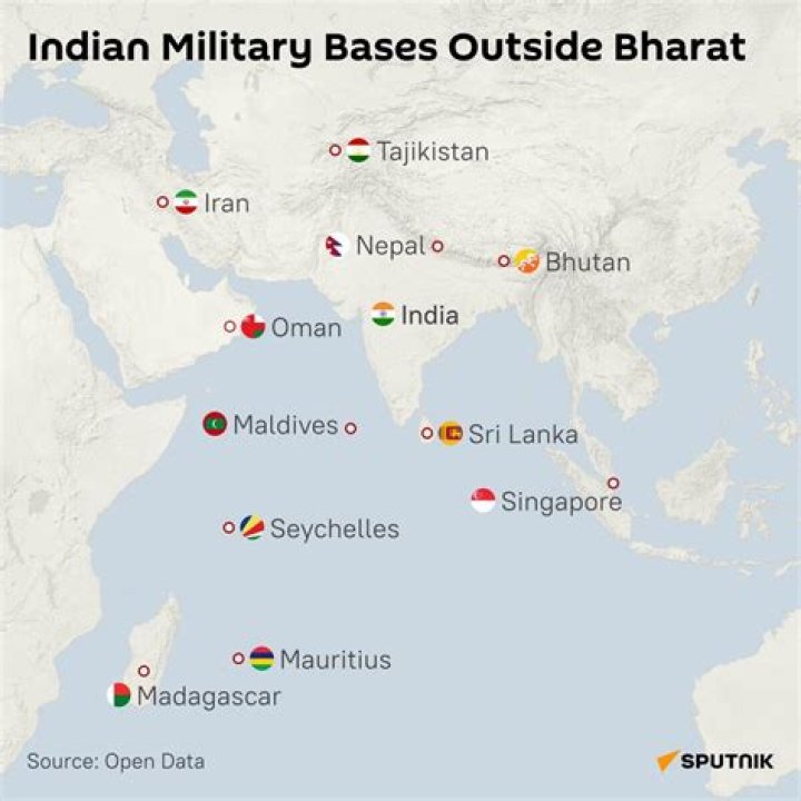 How many naval bases are there in India?