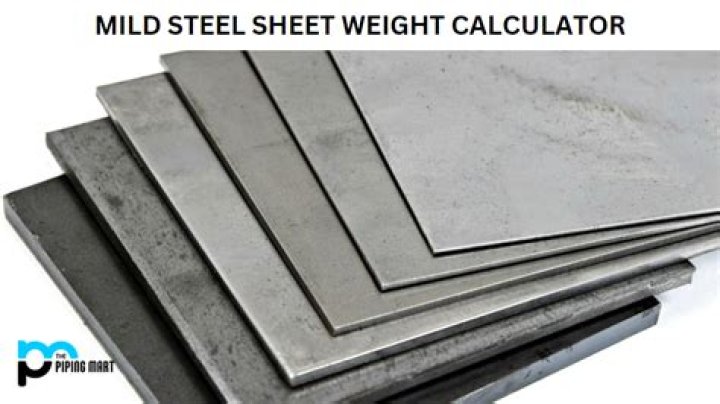 How much does a 4×8 sheet of mild steel weigh?