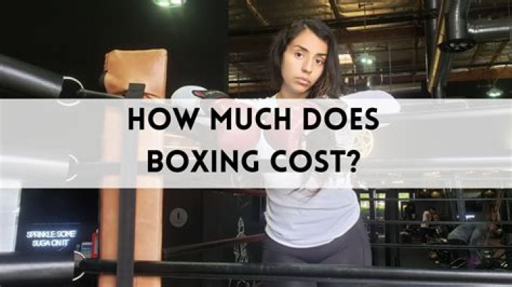 How much does boxing lessons cost?