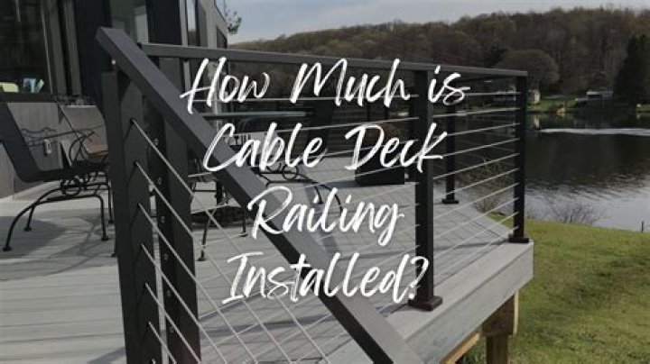 How much does wire deck railing cost