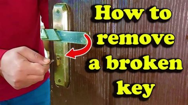 How to remove a broken key from a lock?