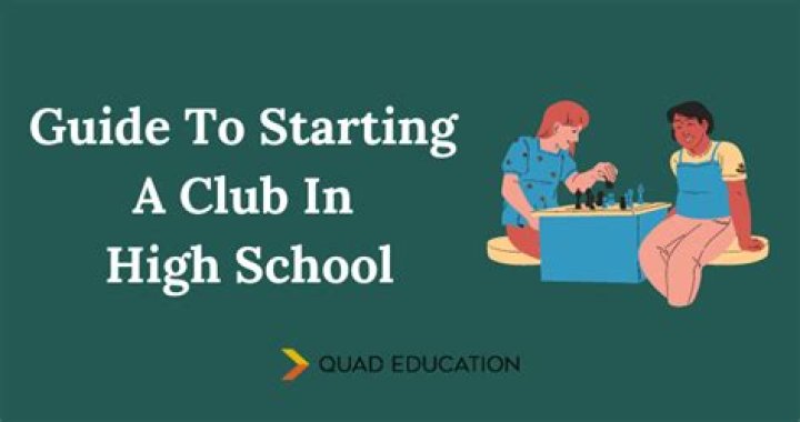 How to start a club in high school?