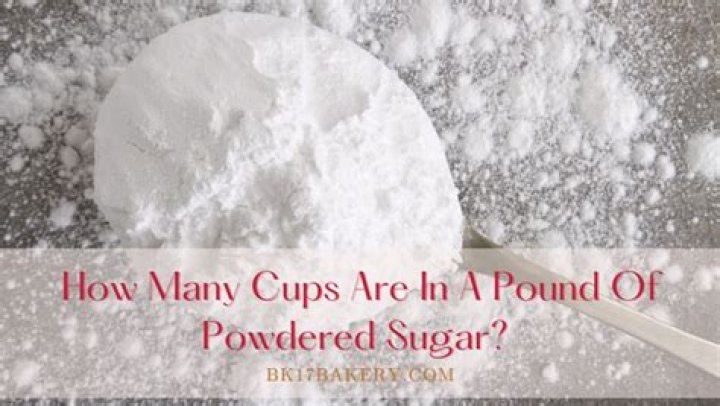 Is 4 cups of powdered sugar a pound?