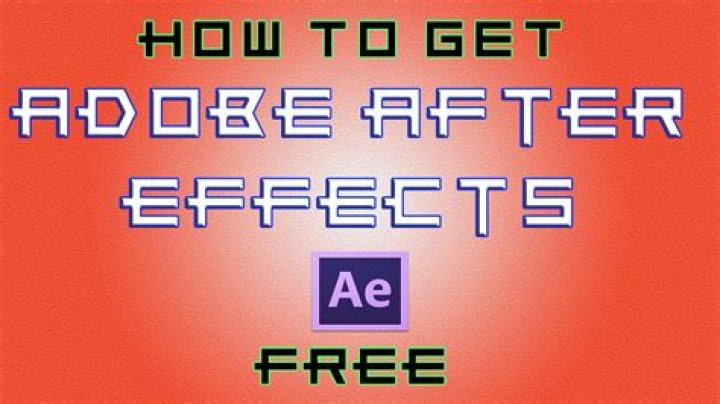 Is After Effects CC free?