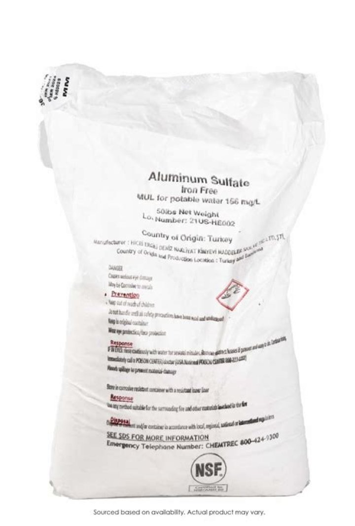 Is aluminum sulfate a hazardous material?