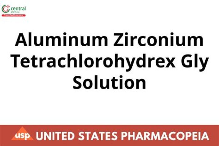 Is aluminum zirconium Tetrachlorohydrex Gly in deodorant?