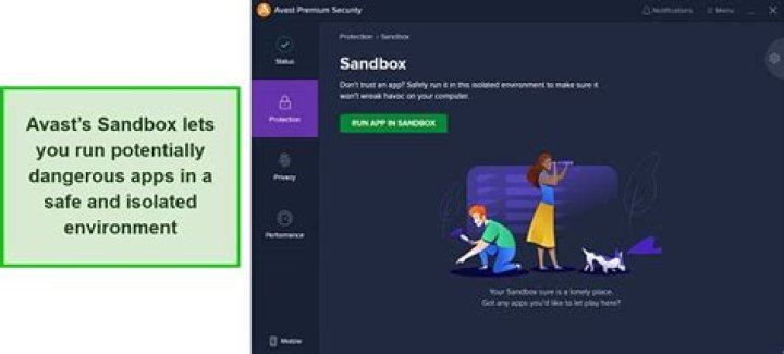 Is Avast sandbox safe?