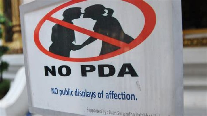 Is public affection illegal in Singapore?