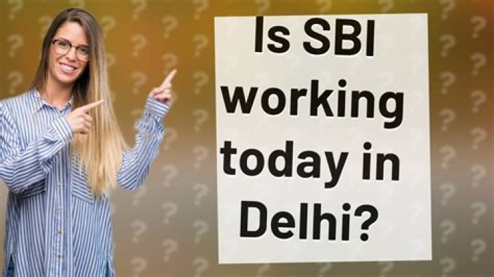 Is SBI working today?