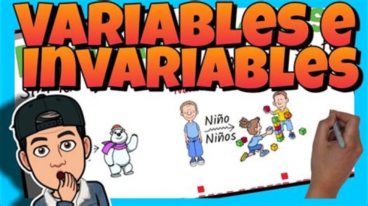 ¿Qué es invariable y variable
