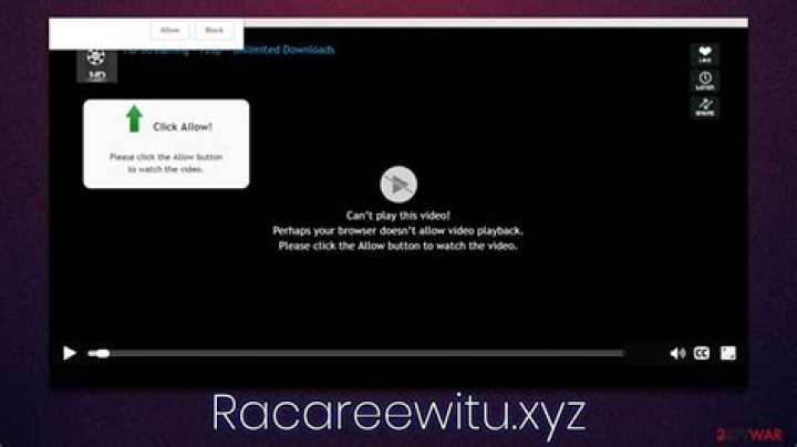 Remove Racareewitu.xyz Virus — How to Fix Guide