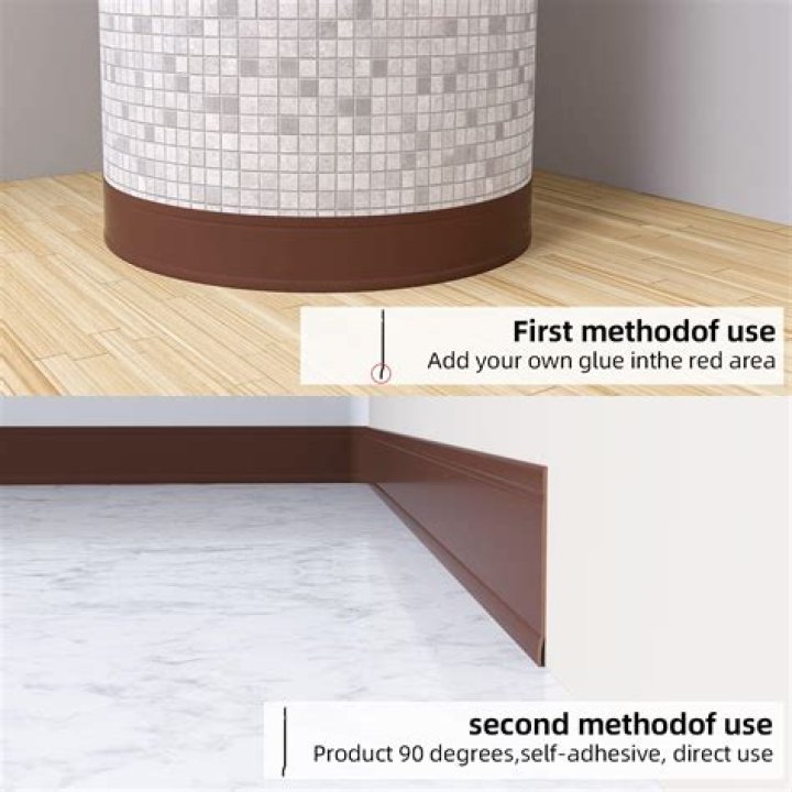 What adhesive do you use for rubber baseboard?