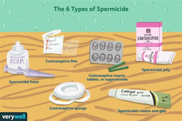 What are the 4 types of spermicides?