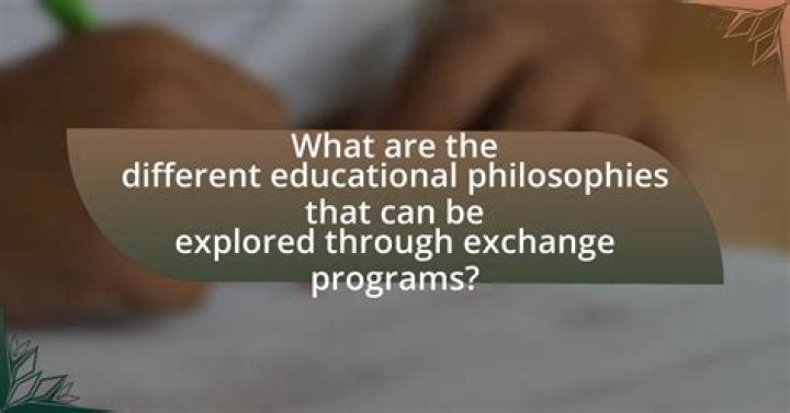 What are the different educational philosophies?