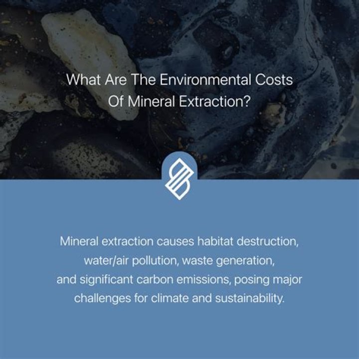 What are the environmental effects of mineral extraction?