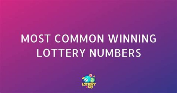 What are the most common winning lottery numbers?