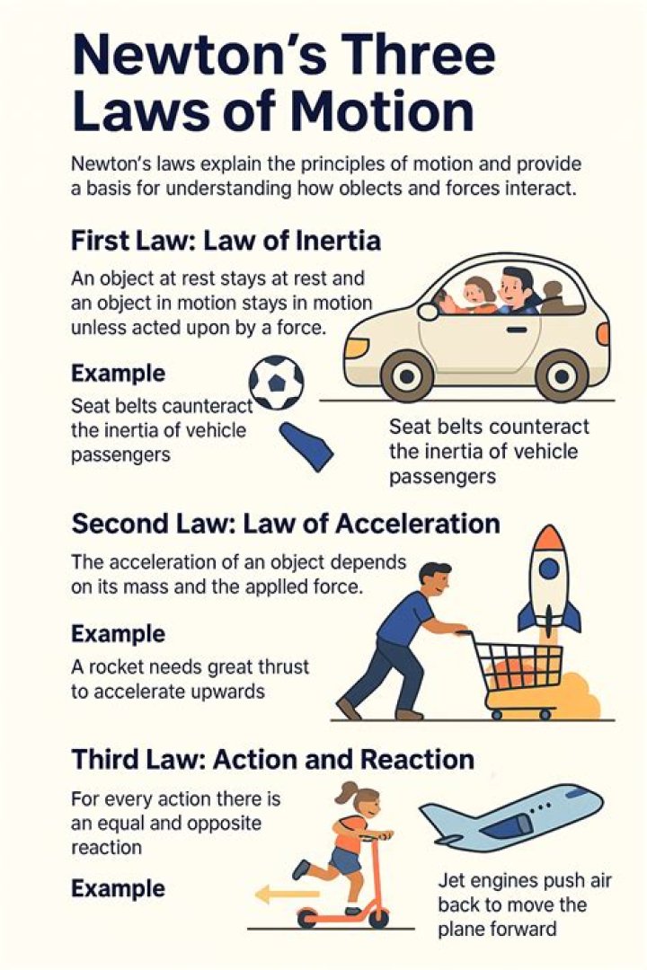 What are the names of Newtons 3 Laws of Motion