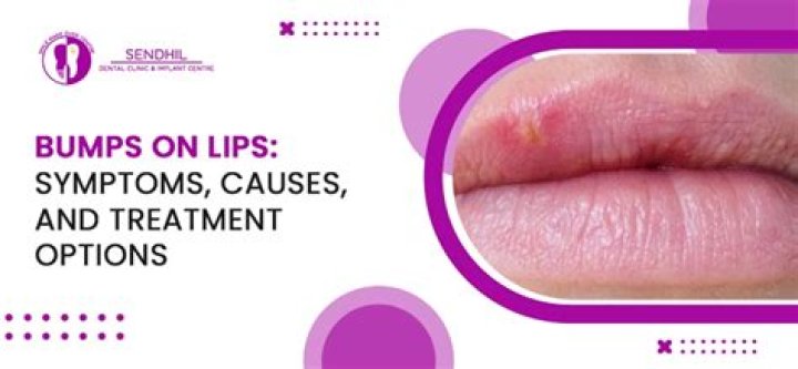 What causes small clear bumps on lips?