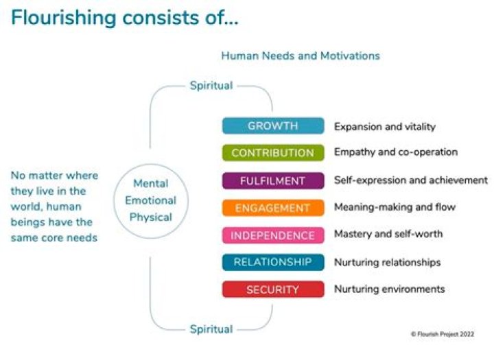 What creates human flourishing