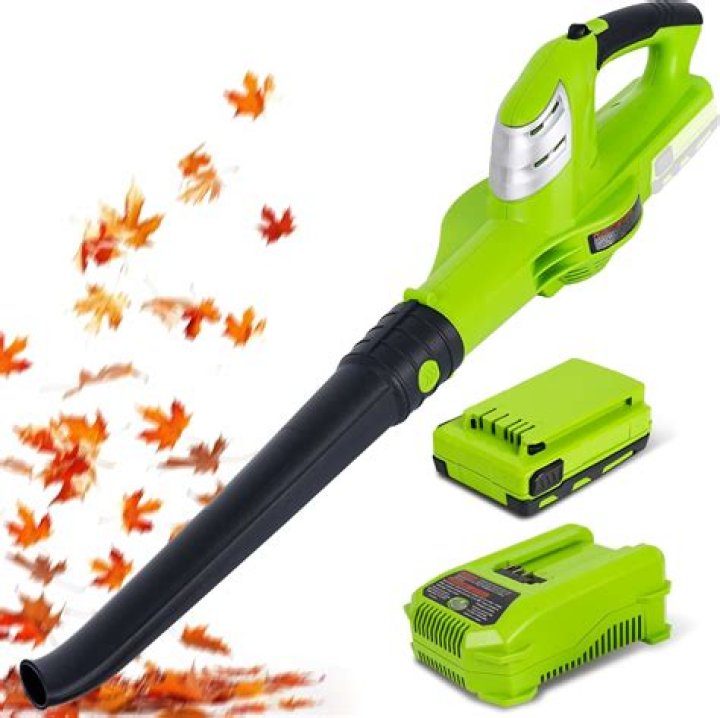 What determines the power of a leaf blower