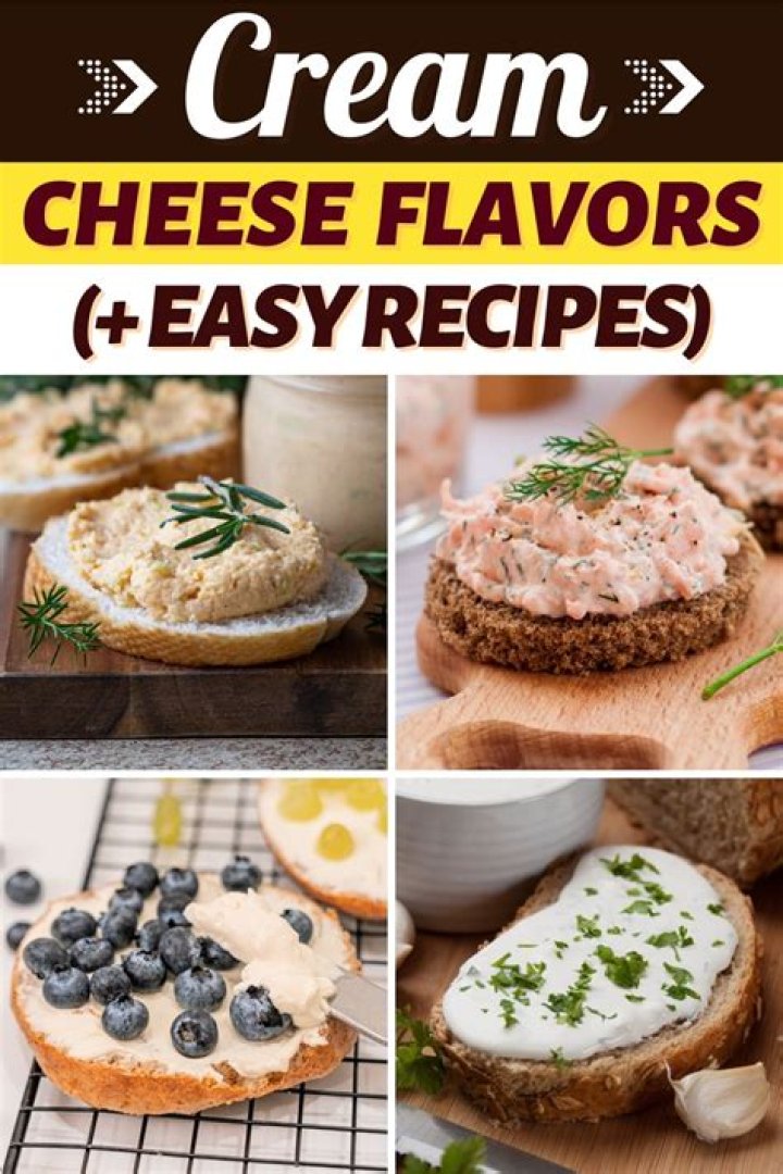 What do you eat with flavored cream cheese?