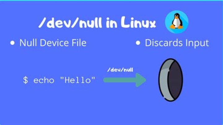 What does 2 Dev Null mean in Linux