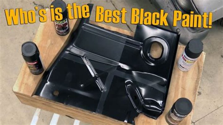 What does flat black spray paint mean?