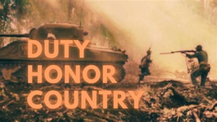 What does honor duty country mean