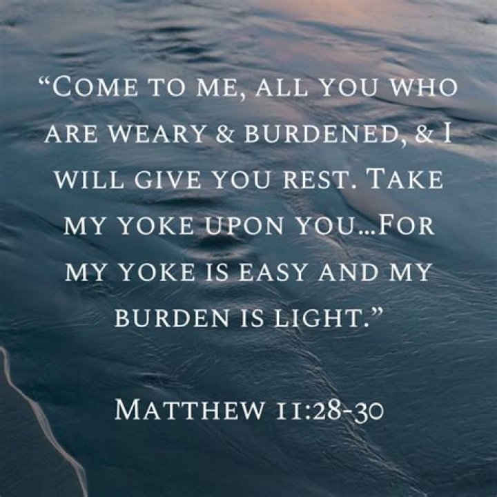 What does my yoke is easy and my burden is light mean