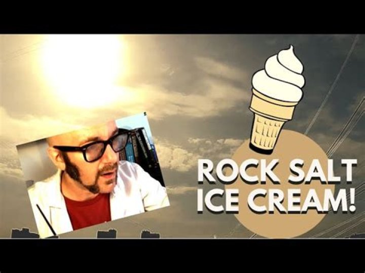 What does rock salt do to ice cream?