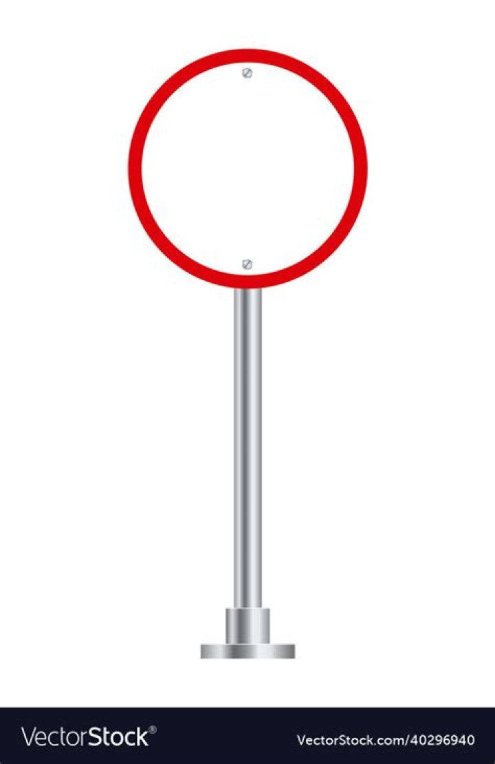 What does the red circle road sign mean?