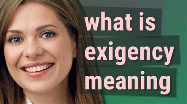 What Exigence means?