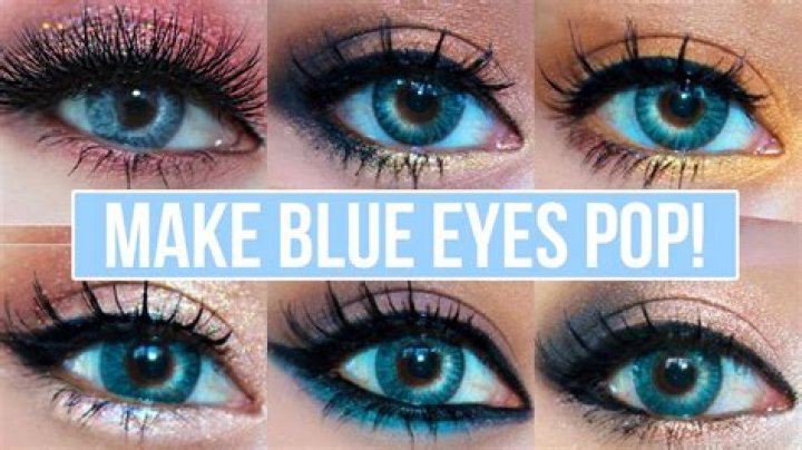 What hair color makes blue eyes pop?