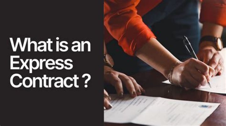 What is a Express contract definition