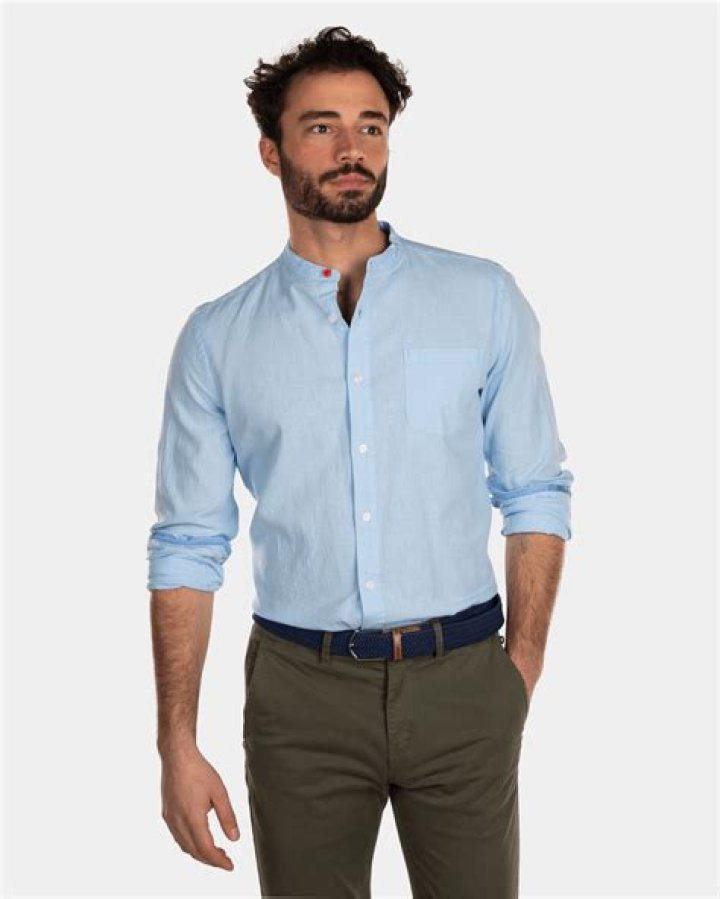 What is a shirt without collar called?