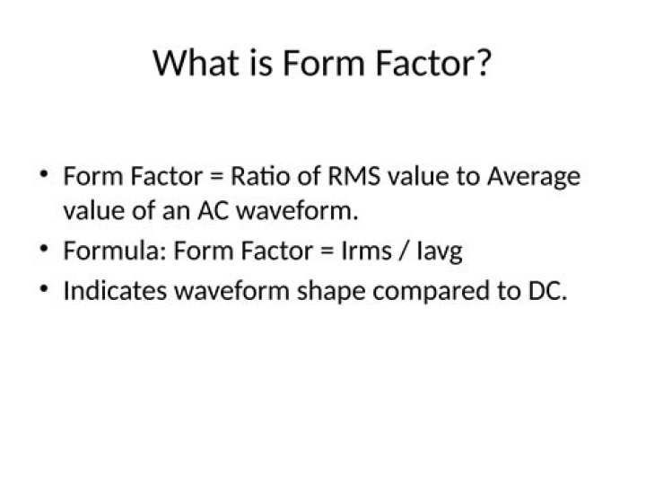 What is form factor SFX?