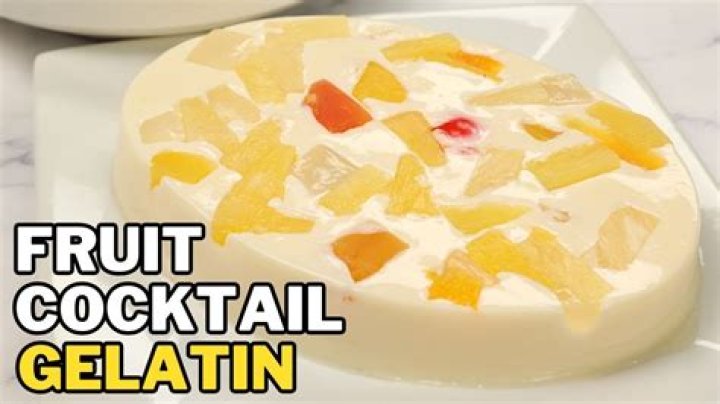 What is gelatin with fruit called?