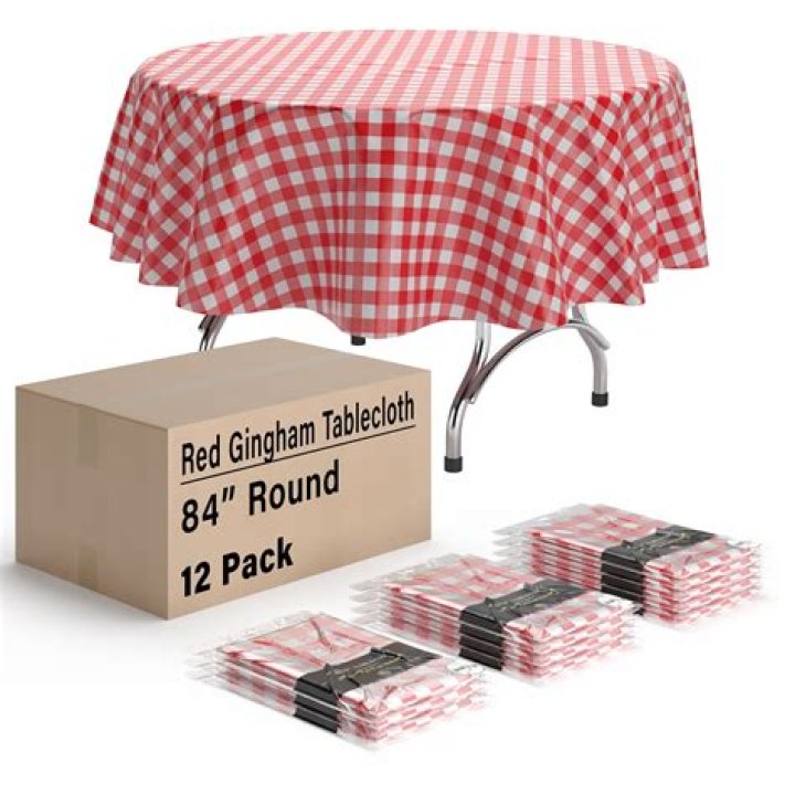 What is red and white checkered tablecloth called?