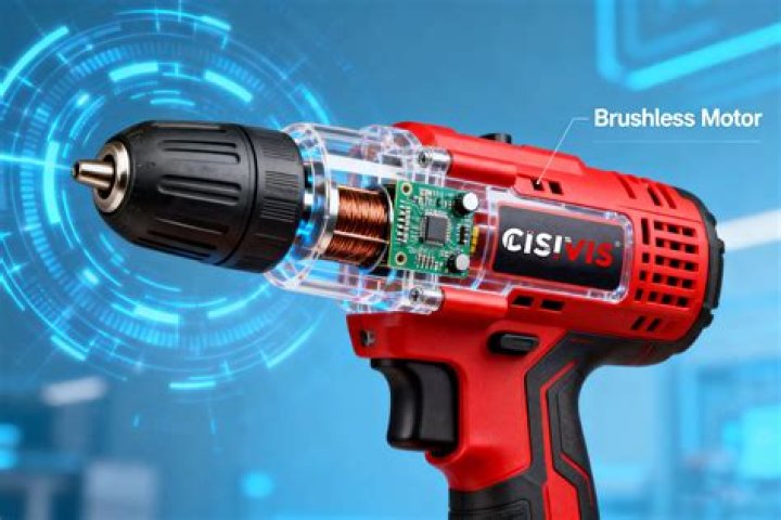What is the advantage of a brushless drill?