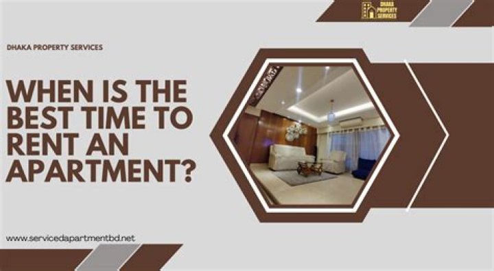 What is the best time to rent an apartment