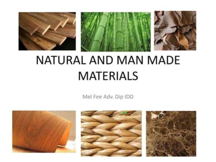 What is the difference between man made materials and natural materials