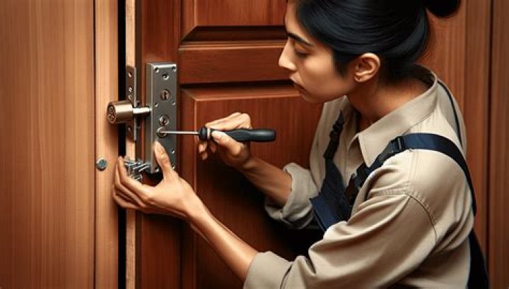 What is the labor cost to install a door lock?