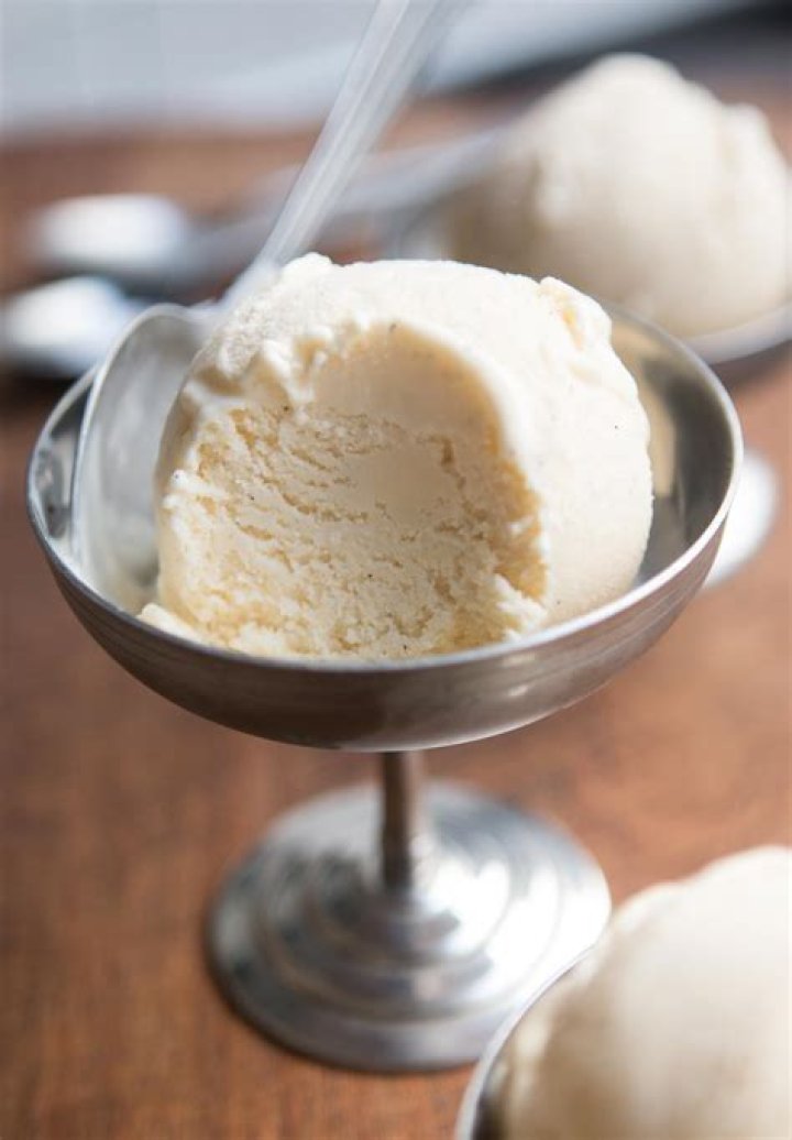What is the main ingredient in vanilla ice cream?