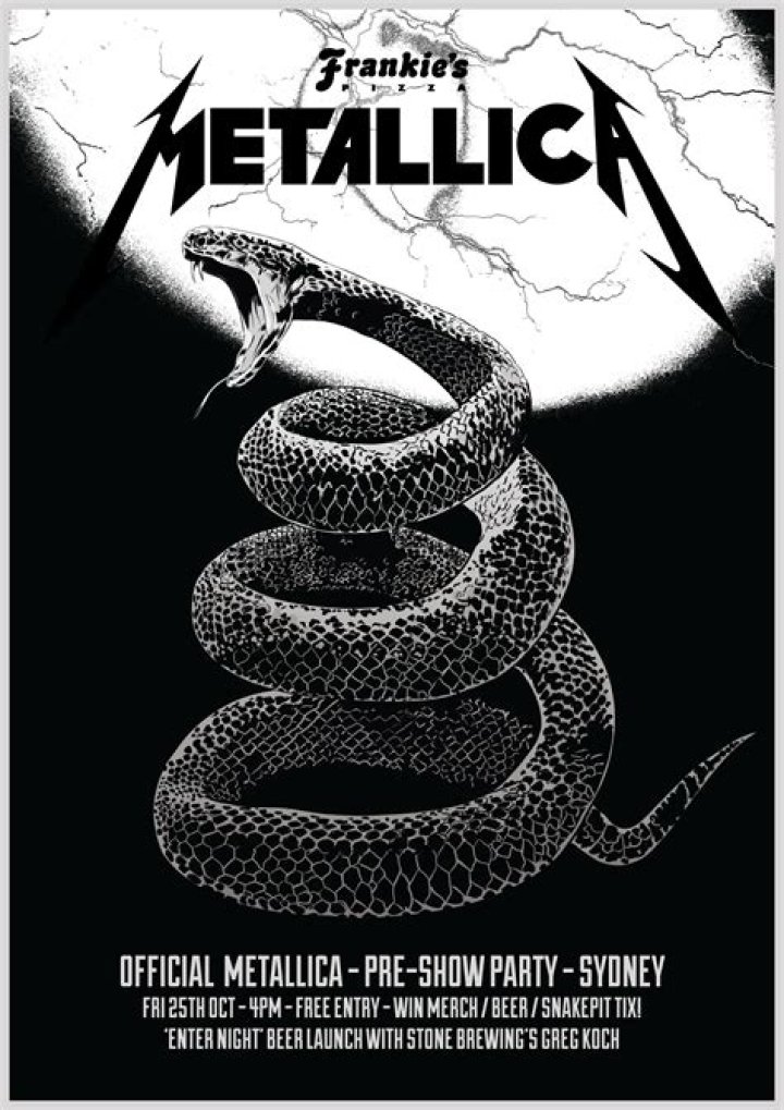 What is the snake on the Metallica album?