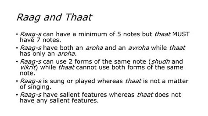 What is the thaat of raga Shudh Sarang?